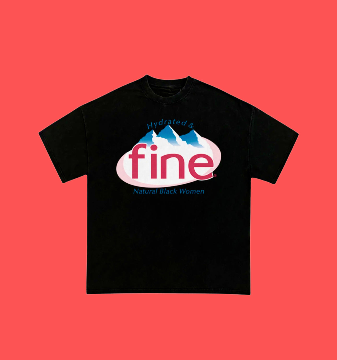 Hydrated & Fine Vintage black Tshirt